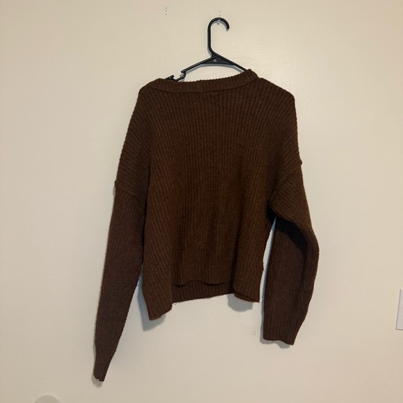 American Eagle Outfitters | Rich Brown Crew Neck Sweater - Picture 4 of 5